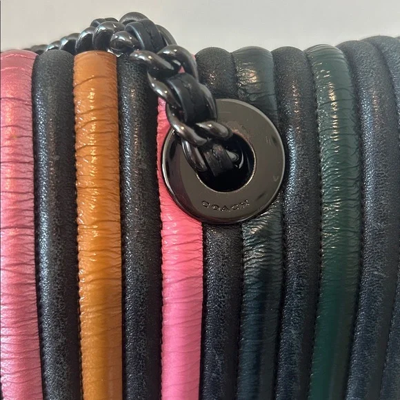 Coach Multicolored Stripe Bag - Picture 4 of 12